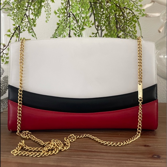 Salvatore Ferragamo vintage gold chain shoulder bag / clutch